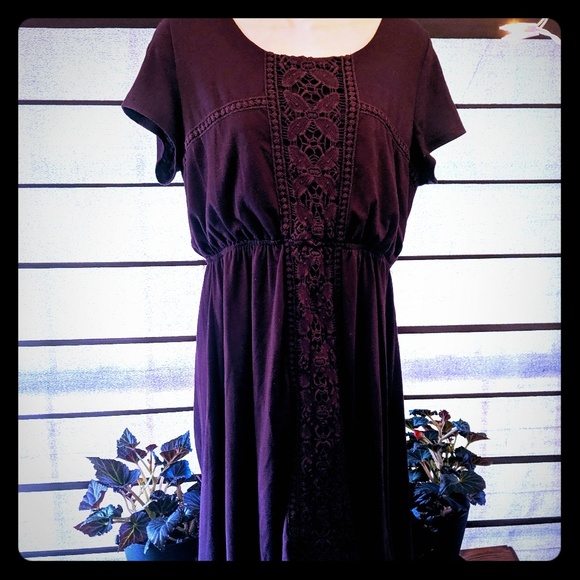 Robe Pour Ado (Juniors) Marque Maurices Taille L - Violet, Manches Courtes, Occasion Très Bon état